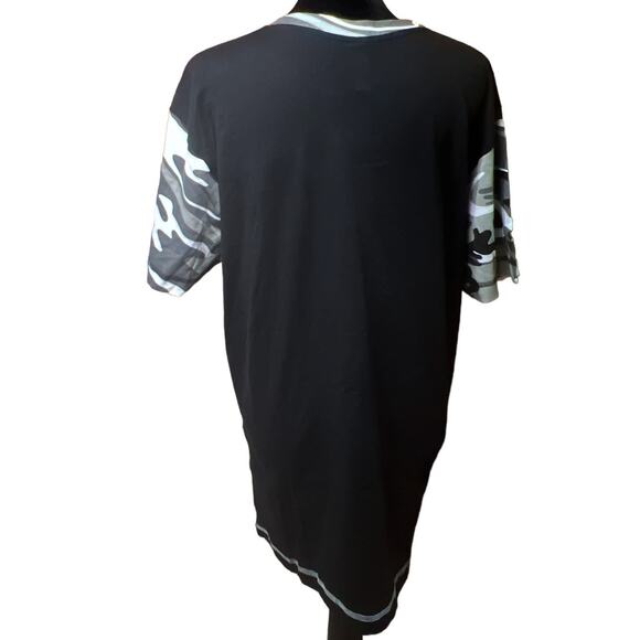 Code Five Men's Black/Camo Short Sleeve Tee Shirt Top Medium 100% Cotton - Picture 7 of 13